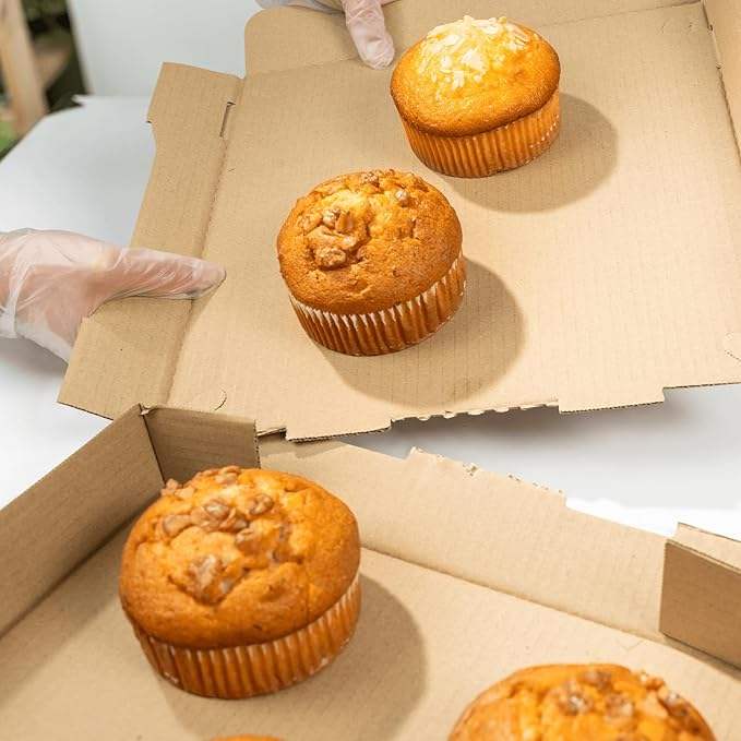 Kraft Grease-resistant Corrugated Pizza Boxes Ventilated and Convertible to Plates Custom Pizza Boxs