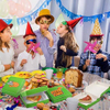 Mini Green Square Cardboard Ninja Decorated Birthday Celebration Party Supply Custom Pizza Boxs