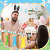 Easter Gift Bags in Bulk-various Kraft Paper Gift Bags with Handles Featuring Rabbit Prints-festive Gift Bags for the Occasion