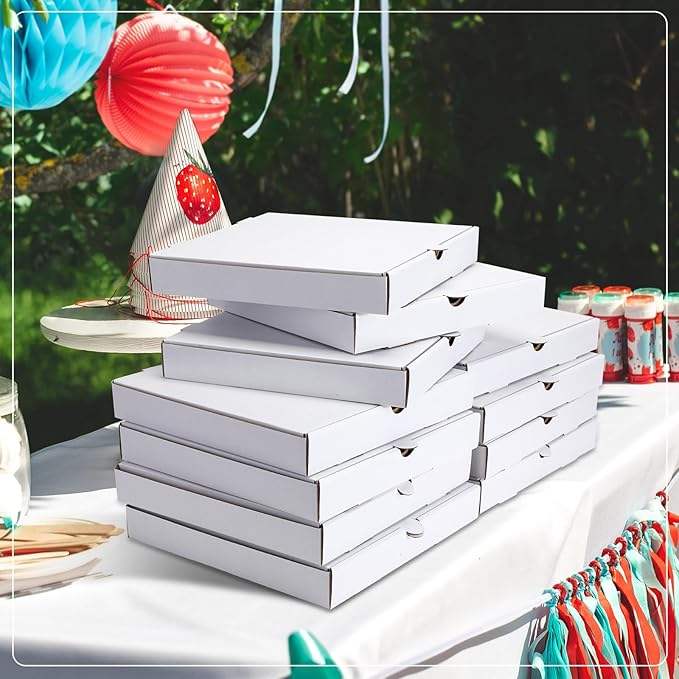Corrugated Box Takeout Box with Lid Suitable for Hamburger Barbecue Kraft Paper Material Custom Pizza Boxs