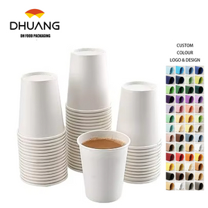 150 Packs of 8oz Paper Cups, 8oz Disposable White Hot Coffee Paper Cups