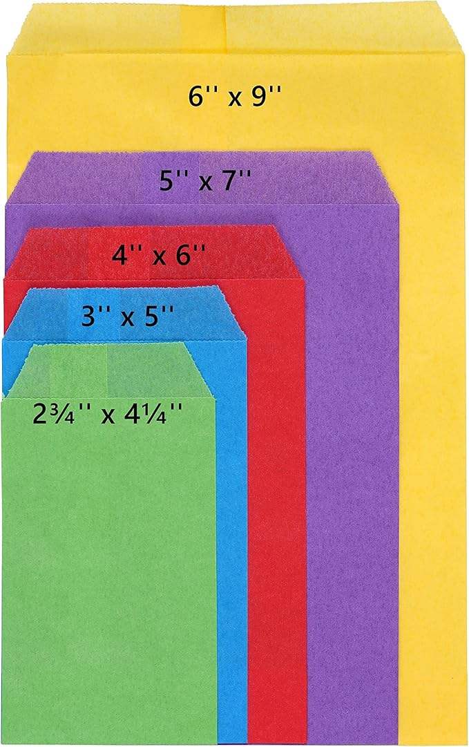 Quotidian Yellow Glassine Paper Bags Envelopes Durable Packaging Paper for Secure Delivery