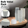 Insulated Disposable Coffee Cup with Lid, Double Wall Corrugated Hot Cup Bulk Cup for Hot or Cold Drinks