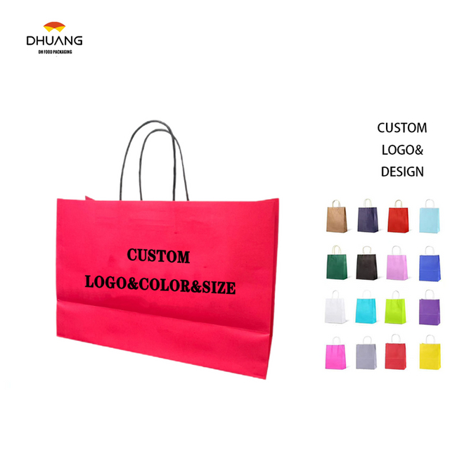 Custom Tote Bag Baked Tea Coffee Gift Bag High-grade Feel Suitable for Food Delivery Flexographic Printing Shopping Bags