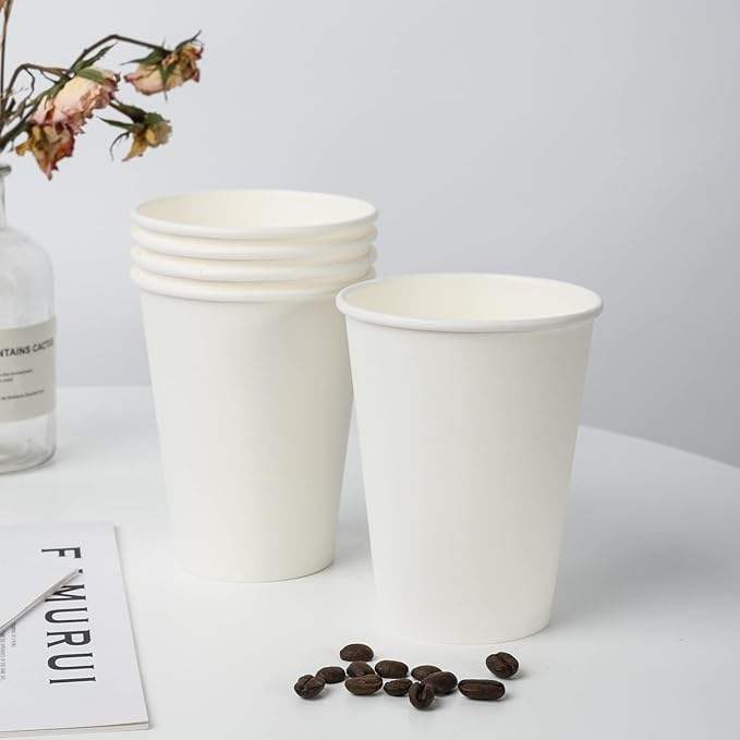 Customizable Pattern logo Printing Disposable Paper Coffee Cups in Various Sizes Cold or Hot Drink Paper Cups