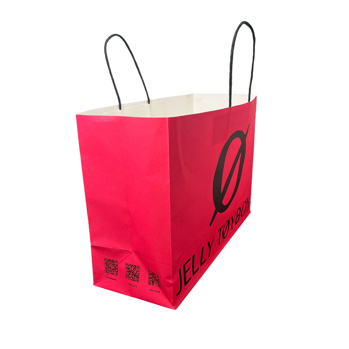 Custom Tote Bag Baked Tea Coffee Gift Bag High-grade Feel Suitable for Food Delivery Flexographic Printing Shopping Bags