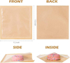 Brown Baking Paper Bags with Window for Sandwich Doughnut Cookie Wrapping for Baking Storage and Display Custom Bread Bags