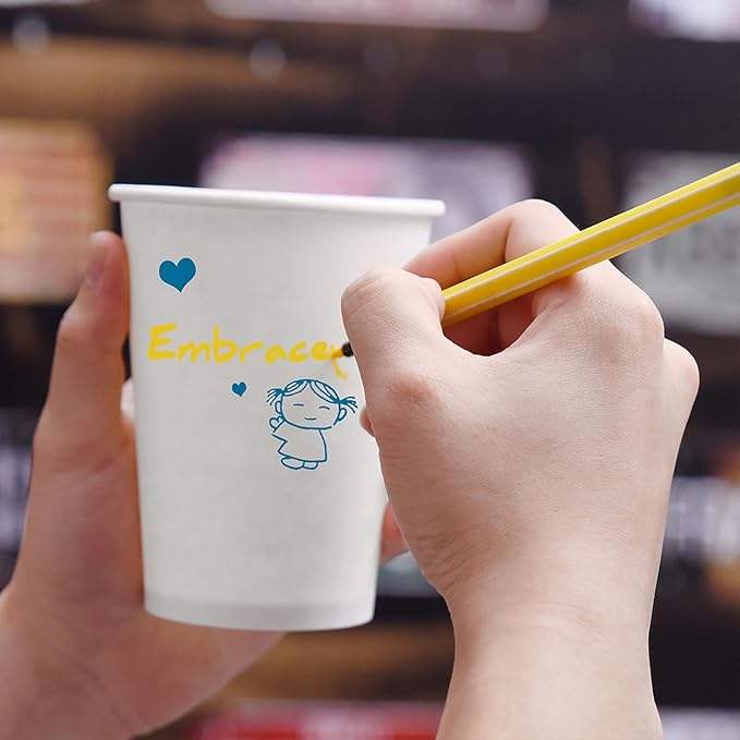 Disposable Paper Cup Hot and Cold Drink Drinking Cup Suitable for Parties Offices Activities