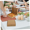 Brown Kraft Paper Box Party Gift Box Tray Container Takeout Container Custom Pizza Box