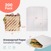 Greaseproof Paper Snack Bag Food Grade Pastry Bag Small Recyclable for Sandwich Cookies Custom Bread Bags