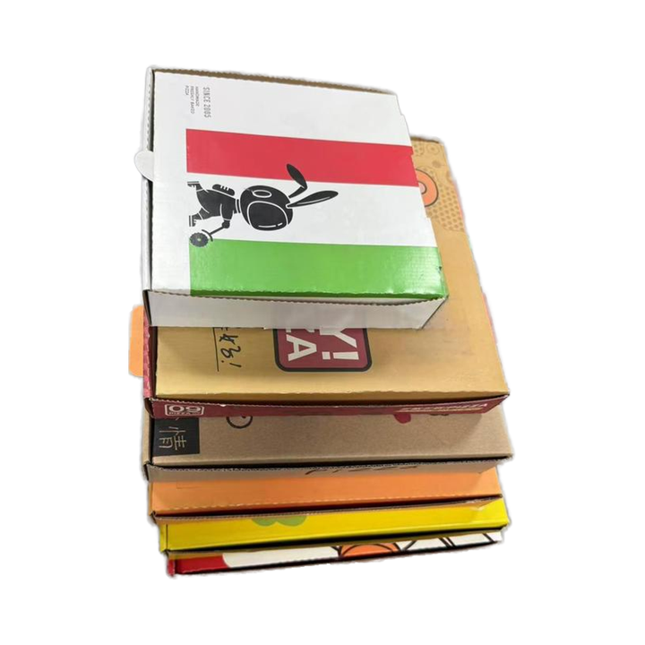 Bulk Orders Recyclable Kraft Paper Leakproof for Food Trucks Fast Food Custom Pizza Boxes