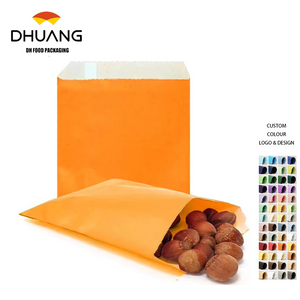 Customizable Size Genuine Leather Gift Bag Suitable for Food Packaging Applicable to Pizza Cookies Bread Oil-proof Paper Bag