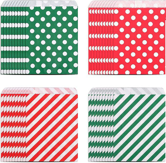 Paper Packaging Gift Bags Food Packaging Bags Are Suitable for Candies Biscuits and Small Snacks Oil-proof Paper Bags