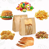 Kraft Bread Bag with Window for Wrapping Toast Croissants Bagels Doughnuts Food Safe Bakery Bags Laminated Custom Bread Bags