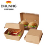 Restaurantware Disposable Turquoise Paper Hamburger Boxes Matte Finish Ripple Wall Technology Hinged Lid for Takeout Containers