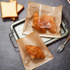 Classic Style Half Film Paper Bread Bag Transparent Kraft Paper for Packaging Desserts Beef Toast Baking Foods Custom Bread Bags