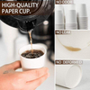300 Pcs 6 oz Disposable Paper Cups, Hot Cold Beverage Drinking Cup for Coffee, Water, Tea, Juice (White)