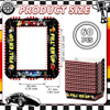 Packs Racing Party Supplies Grid Paper Food Tray Car Tray Paper Licensed Food, Carnival food trays