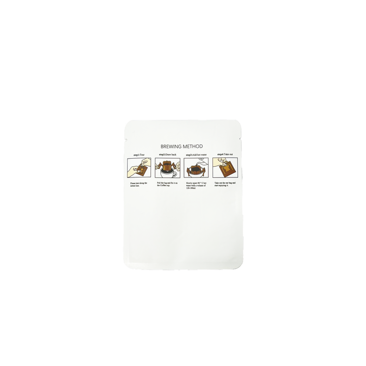 Portable Disposable Ear-shaped Coffee Packaging Food-grade Aluminum Foil sealed with Kraft Paper Packaging Coffee Bags
