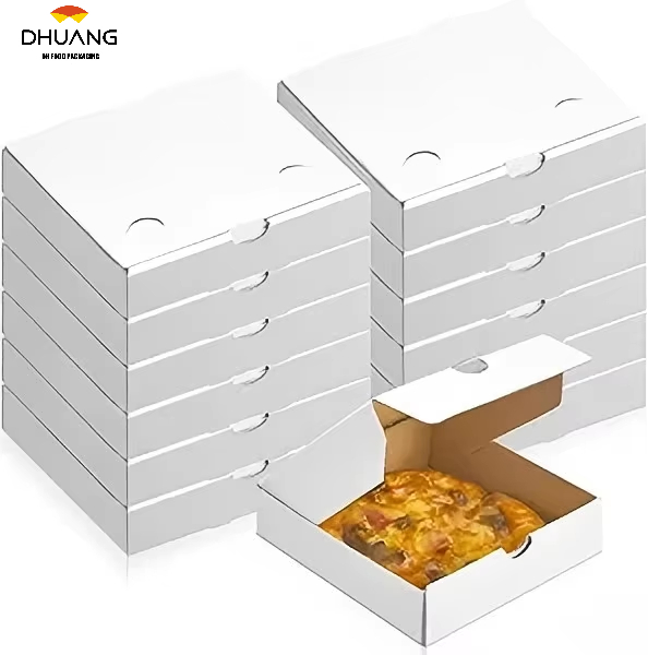 Festive Glitter Pizza Boxes Holiday Red or Gold Foil Leakproof & Reusable for Christmas Office Parties Custom Pizza Box