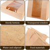 Bread Paper Bag with Window Wire Edge Suitable for Bread Food Storage Bags Biscuits Snacks Custom Bread Bags