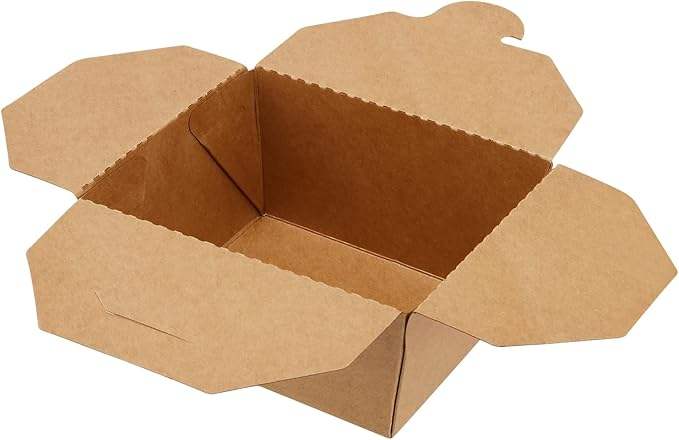 Brown Paper Food Container 30 oz Brown Brown Take-out Food Box Leak Proof Container Catering Picnic Party Food Box