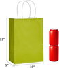 Paper Gift Bag with Handle, 5.8 "x 3.2" X 8.25" Kraft Paper Party Gift Bag, Suitable for Child's Birthday (8 Colors)