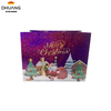 Custom Printed Laser-coated Aluminum Foil-coated Non-woven Fabric Gift Bags for Wholesale in Christmas Styles Shopping Bag