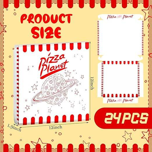 Pizza Planet Large Suitable for Pizza Cake Food Party Decorations Small Gift Decorations Custom Pizza Boxs