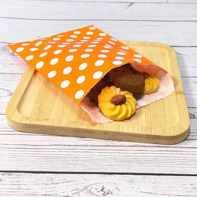 Flat Paper Treatment Bag Black Greaseproof Baking Cookie Paper Bag Candy Chocolate Pastry