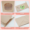 100 Paper Bread Bags With Window Tin Tag Bag 500 Stickers for Sourdough Bread Biscuits Coffee Beans Custom Bread Bags