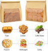 Windowed Bread and Toast Bag Paper Packaging Label Lock for Holding Bread CUSTOM Bread Bags