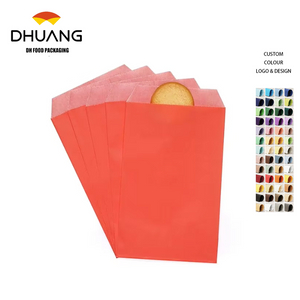 Quotidian Peach Glassine Paper Bags Envelopes Custom Size Kraft Wrapping Paper for Bread Chemical Cookie Oil-proof Paper Bag