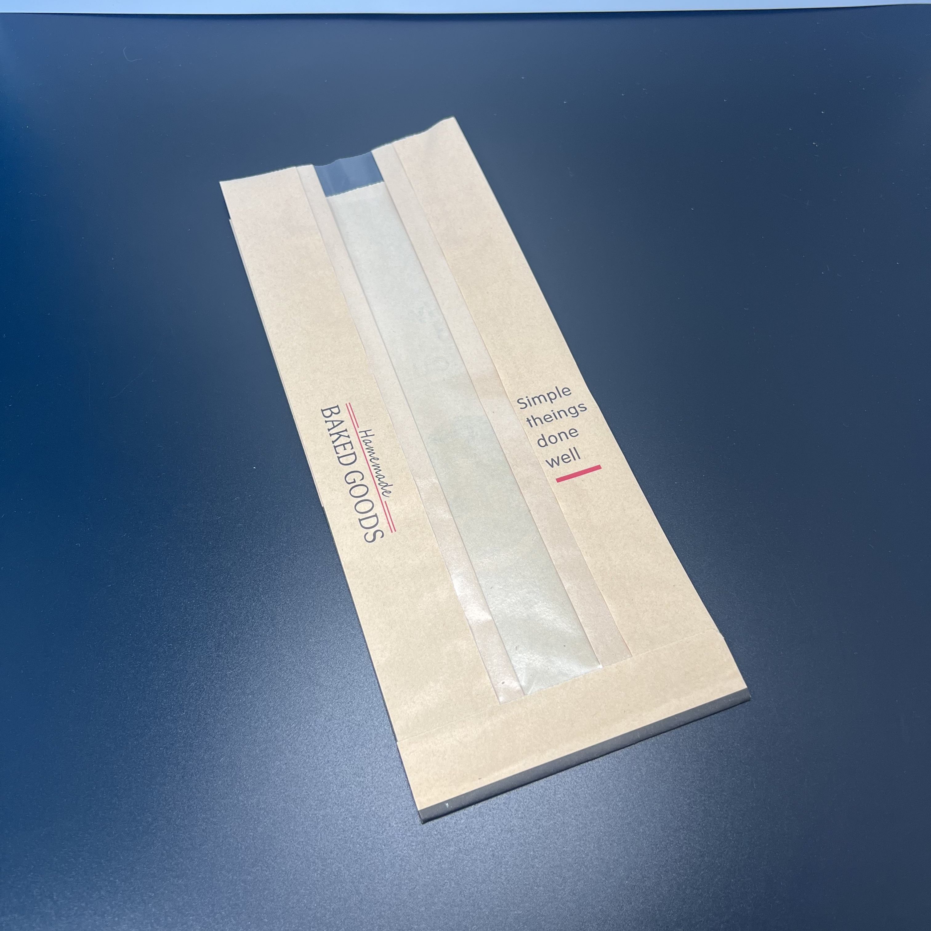 Kraft Paper Bag with Tin Tie Label with clear Window Toast Paper Bag with Your Own logo Oil-proof Paper Bag Custom Bread