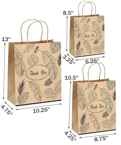 Brown Kraft Paper Bag with Handle Bulk Retail Shopping Bag for Business Use for Commodity and Exhibition for Cakes Shopping Bag