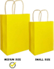Bulk Medium Paper Bags with Handles 16 Different Senior Colors for Multiple Uses Custom Logo for Clothing Shopping Bag