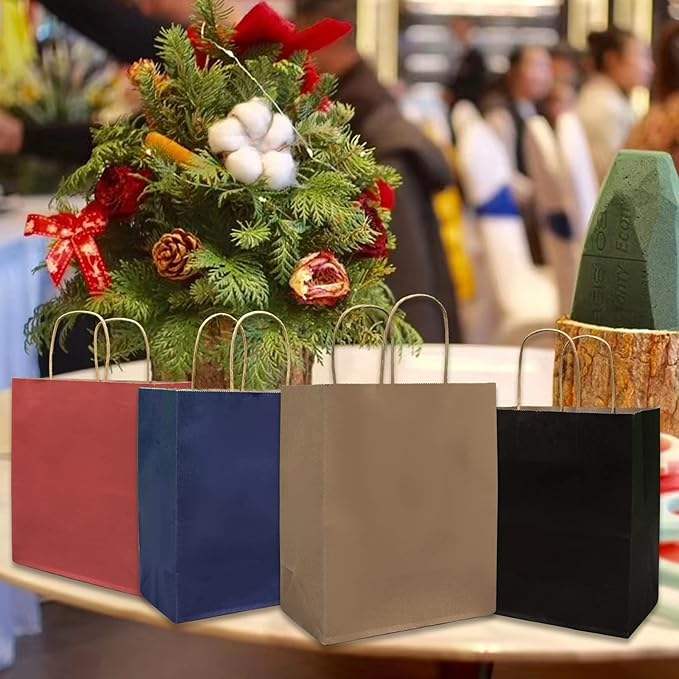 High Quality Biodegradable Eco-Customized Paper Bags for Food Storage Apparel Packaging Gift Wrapping Durable Plastic Variants
