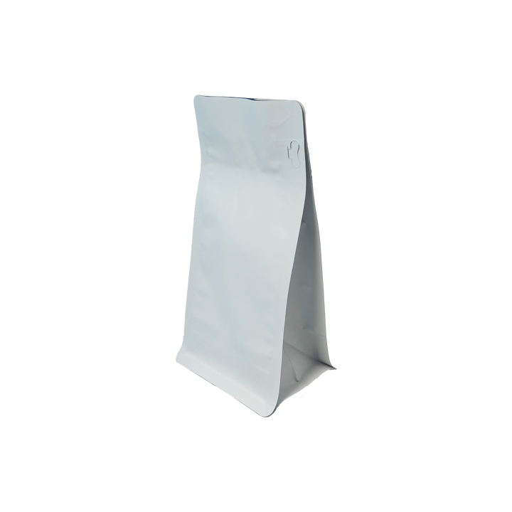 Coffee Bag with Eight-sided Sealing in Stock with Aluminum Coating and sealed Side Zipper for Coffee Beans Packaging Coffee Bags