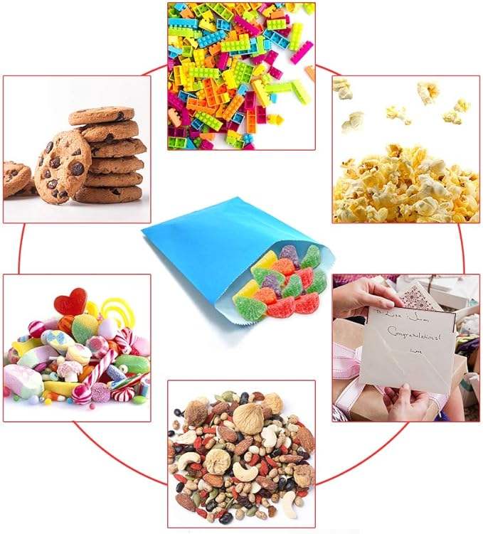 Customized Size of Cowhide Paper Candy Gift Bags Suitable for Packaging Cookies Bread Hamburgers Etc Oil-proof Paper Bag