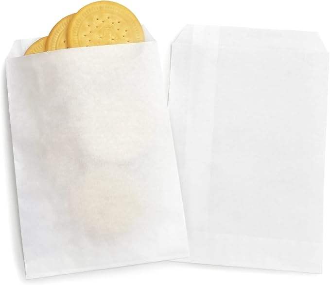 Glassine Treat Bags Waxed Paper Cookie Bags Premium Packaging Paper for Storing and Serving Your Delicacies Oil-proof Paper Bag