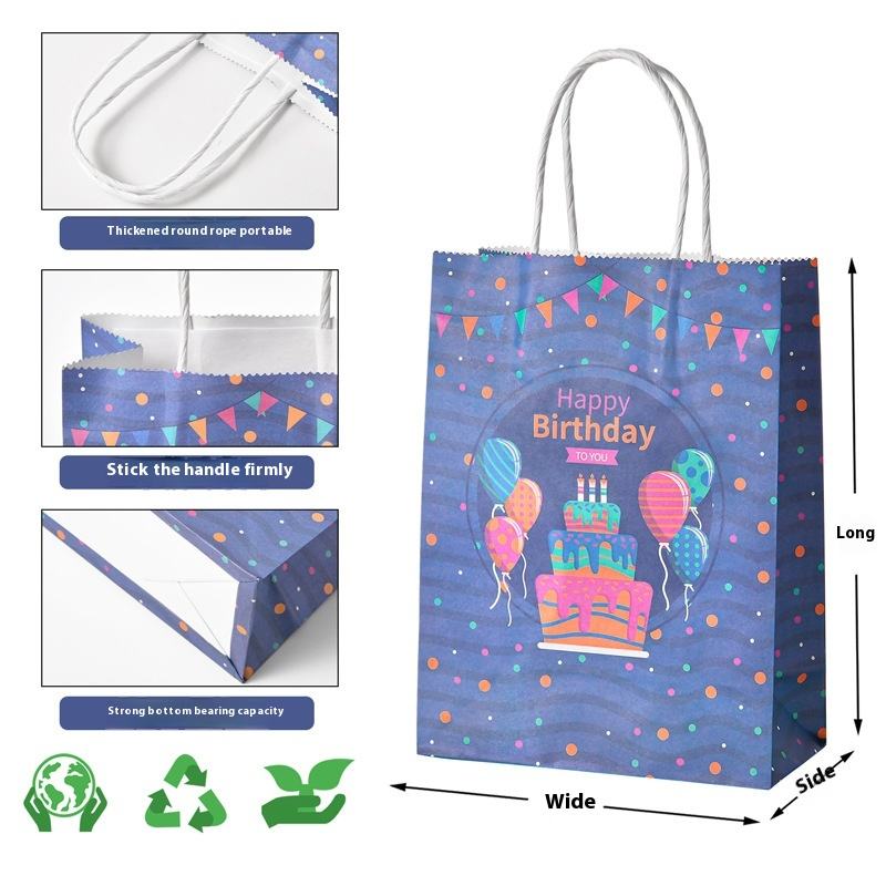 Custom Kraft Paper Bag for Single Double Four Cup Coffee Roasted Milk Tea Thickened Disposable Takeaway Handbag Food Industry