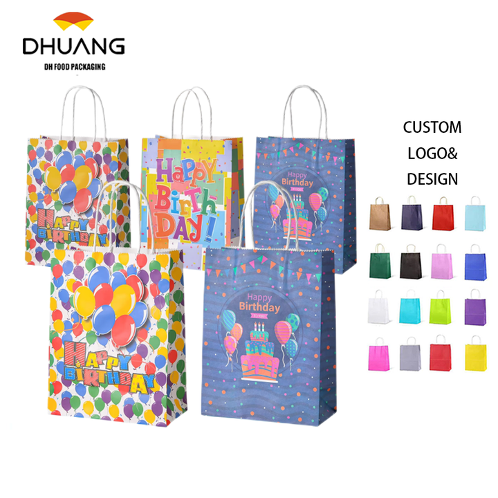 Custom Kraft Paper Bag for Single Double Four Cup Coffee Roasted Milk Tea Thickened Disposable Takeaway Handbag Food Industry