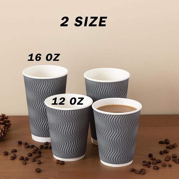 Heat-insulating Disposable Paper Cups Are Suitable for Outdoor Outings Business Trips Home Offices and Schools Coffee Cup