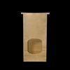 Windowed Paper Bags Bread and Toast Snacks Customizable Logos Wholesale Plastic Paper Bag Manufacturers CUSTOM Bread Bags