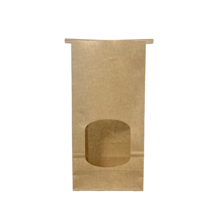 Windowed Paper Bags Bread and Toast Snacks Customizable Logos Wholesale Plastic Paper Bag Manufacturers CUSTOM Bread Bags