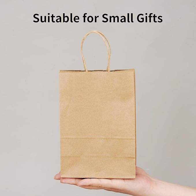 Brown Kraft Paper Bag Gift Shopping Party Retail Christmas Birthday Takeaway Custom Paper Bags