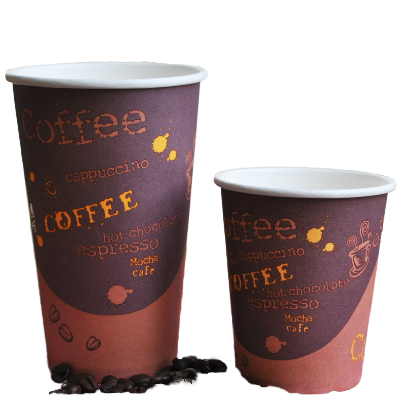 Wholesale Custom-made Double-wall and Single-wall Disposable Paper Cups for Hot Coffee Including Printing on the Cups Coffee Cup