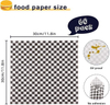 4-pound Racing Party Large Paper Food Trays, Disposable Black and White Checked Paper 4-corner Pop-up Trays