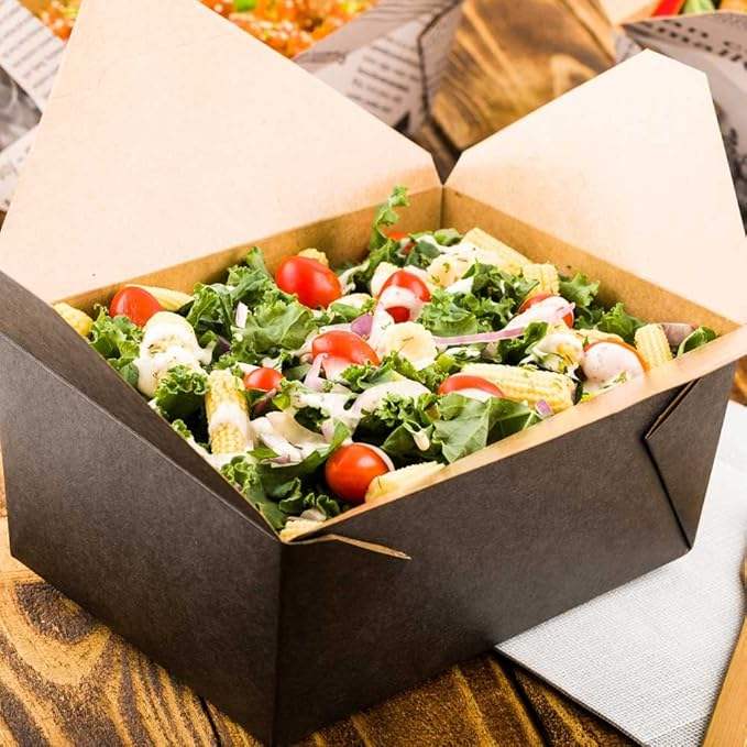 One-time Label Lockable Packaging Box Heat-resistant and Cold-resistant Can Withstand Hot Oil and Cold Food Food Box