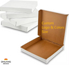 8PCS White Pizza Box for Homemade Pizzas Cookies Cakes and Crafts Custom Pizza Boxes